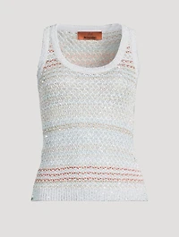Sequin Mesh Tank Top