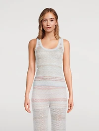 Sequin Mesh Tank Top