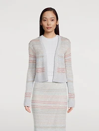 Sequin Mesh Cardigan