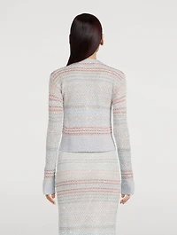 Sequin Mesh Cardigan