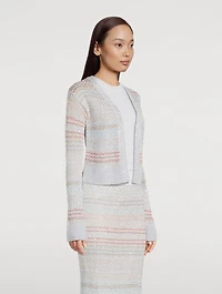 Sequin Mesh Cardigan