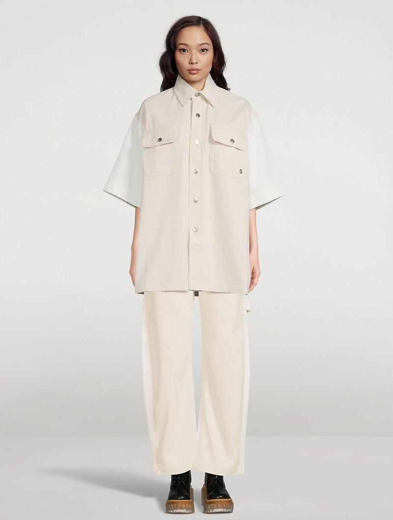 Straight-Leg Utility Jeans