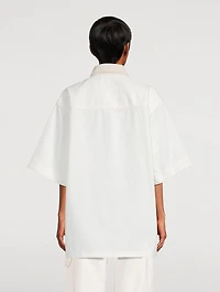 Oversized Denim Utility Shirt