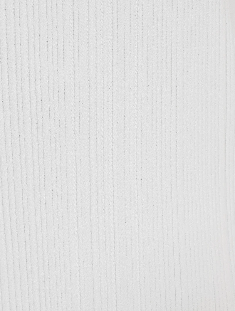 Plissé Knit Midi Dress