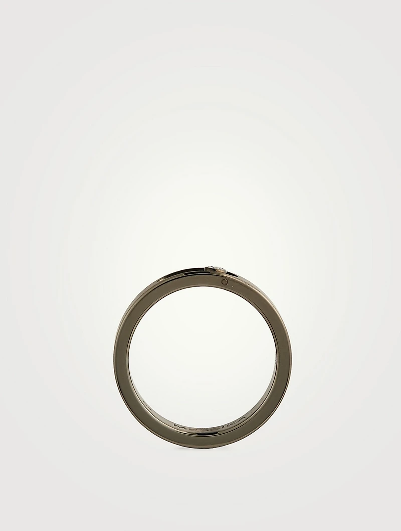 Move Titanium Graphite Ring With Diamond