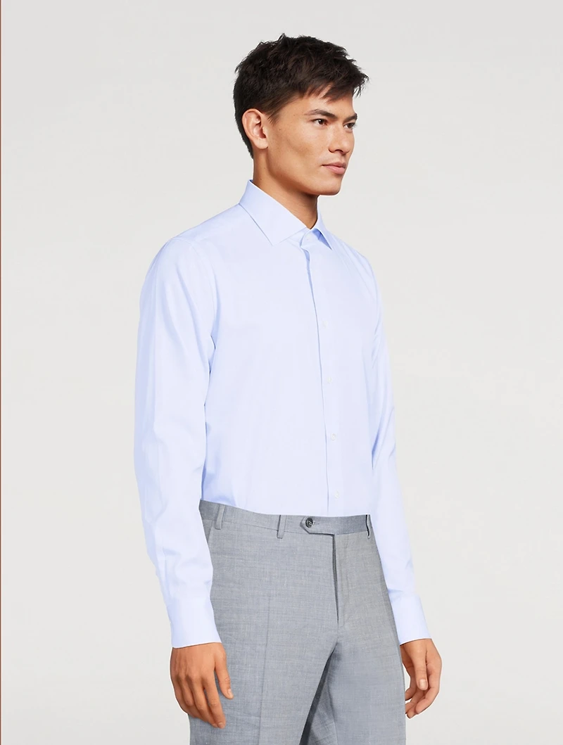 Cotton Long-Sleeve Dress Shirt