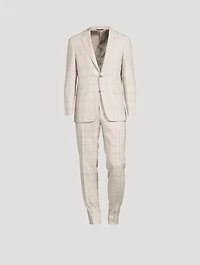 Wool Silk And Linen Two-Piece Suit