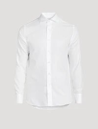 Cotton Textured Dress Shirt