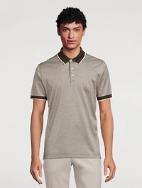 Cotton Short-Sleeve Polo Shirt
