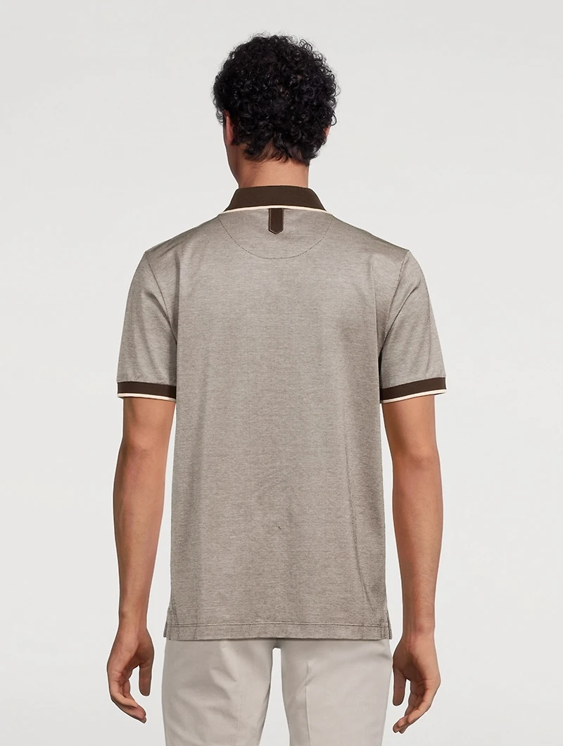 Cotton Short-Sleeve Polo Shirt