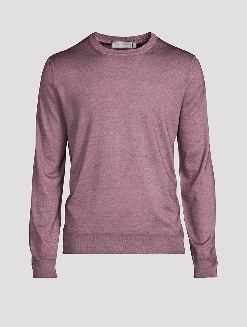 Wool And Silk Crewneck Sweater