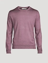 Wool And Silk Crewneck Sweater