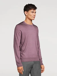 Wool And Silk Crewneck Sweater