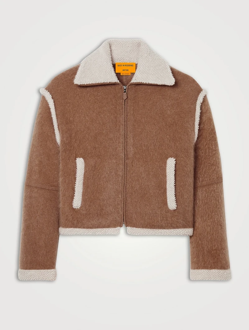 Grizzly Cashmere Bomber Jacket
