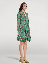 Anais Chiffon Mini Dress Floral Print