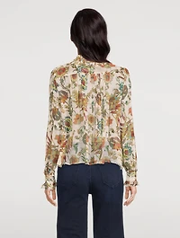 Pippa Silk Blouse Floral Print