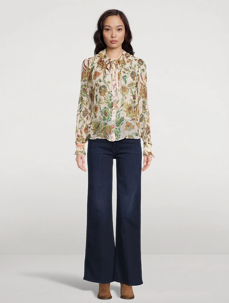 Pippa Silk Blouse Floral Print