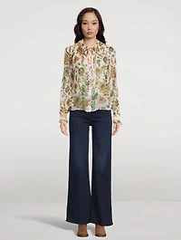 Pippa Silk Blouse Floral Print