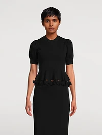Esma Knit Peplum Top