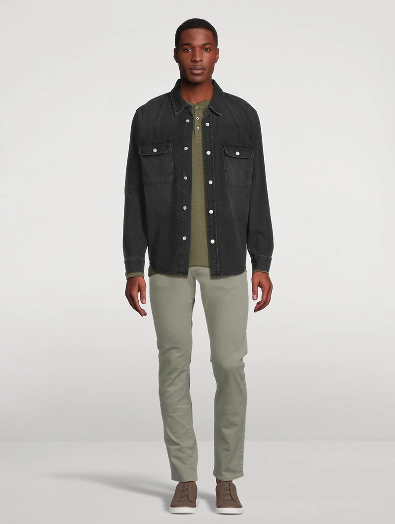 Duo Fold Cotton Henley