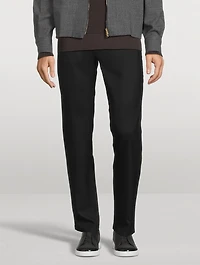 Wool Slim-Fit Pants