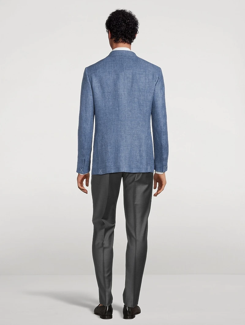 Linen Wool And Silk Jacket