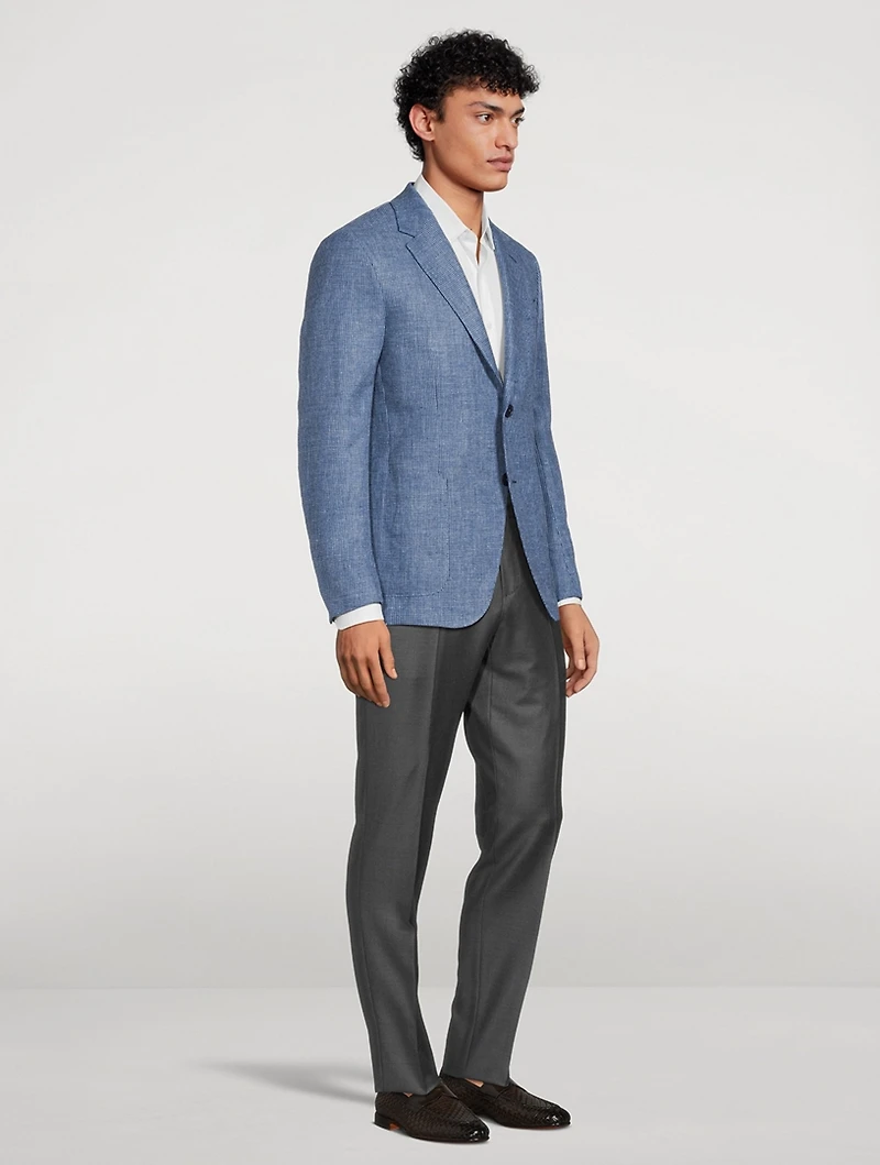 Linen Wool And Silk Jacket