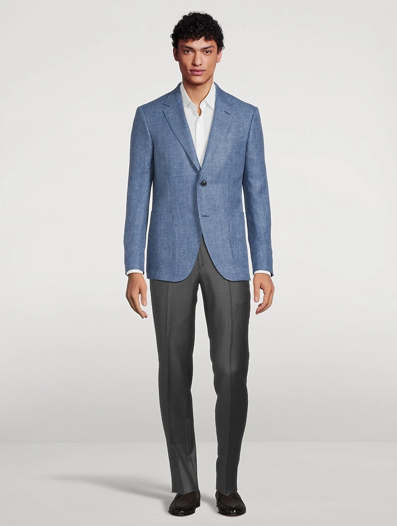 Linen Wool And Silk Jacket