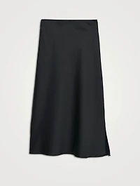 Isla Satin Midi Skirt