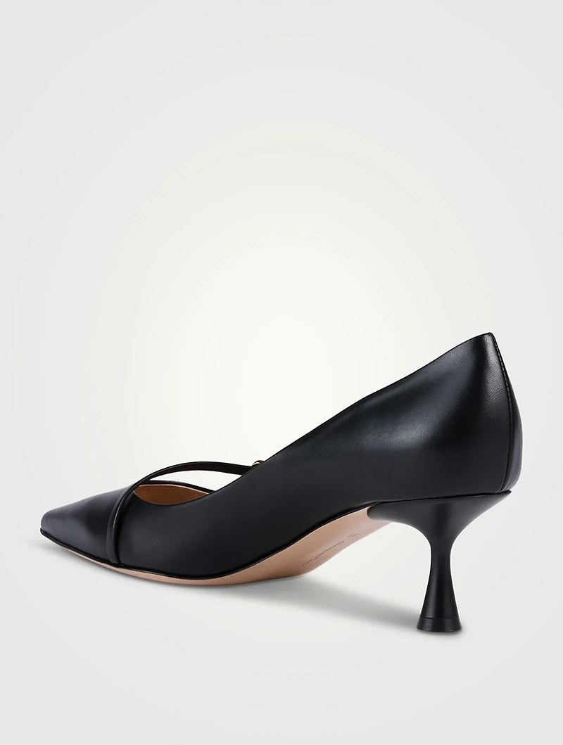 Leather Mary Jane Pumps