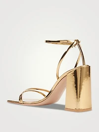 Metallic Leather Sandals