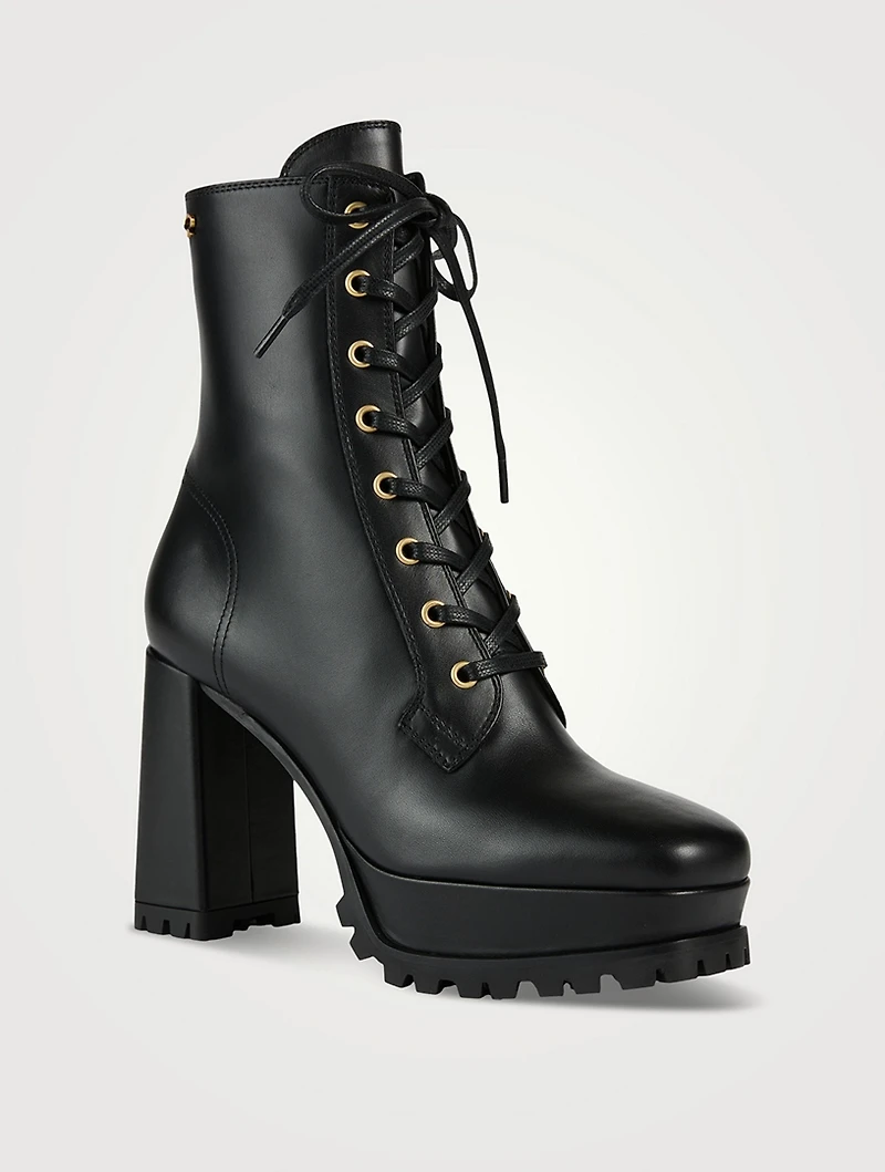 Leather Combat Boots