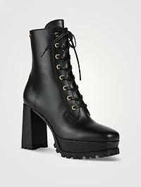 Leather Combat Boots