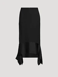 Asymmetric Wool Skirt
