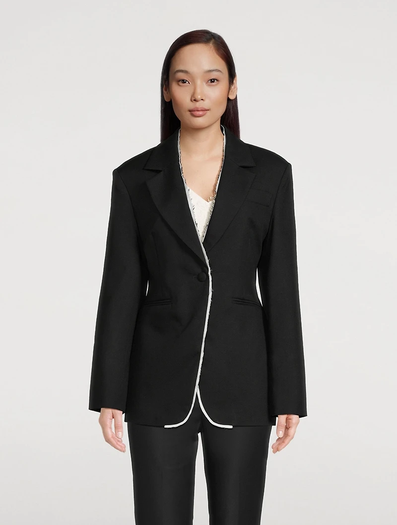 Raw Edge Blazer