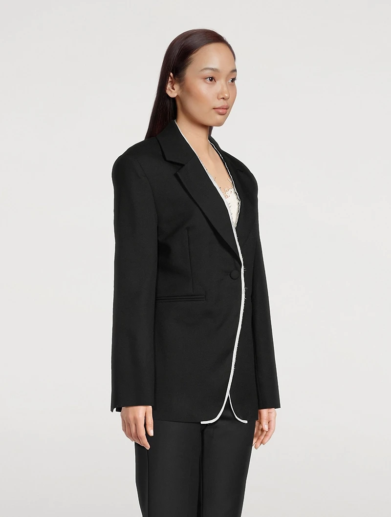 Raw Edge Blazer