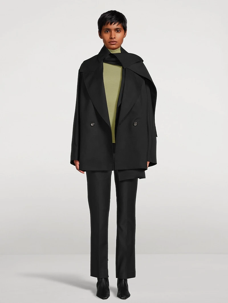 Wool Scarf Jacket