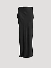 Long Satin Maxi Skirt