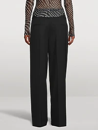 Wool Trousers With Layered Boxer Shorts