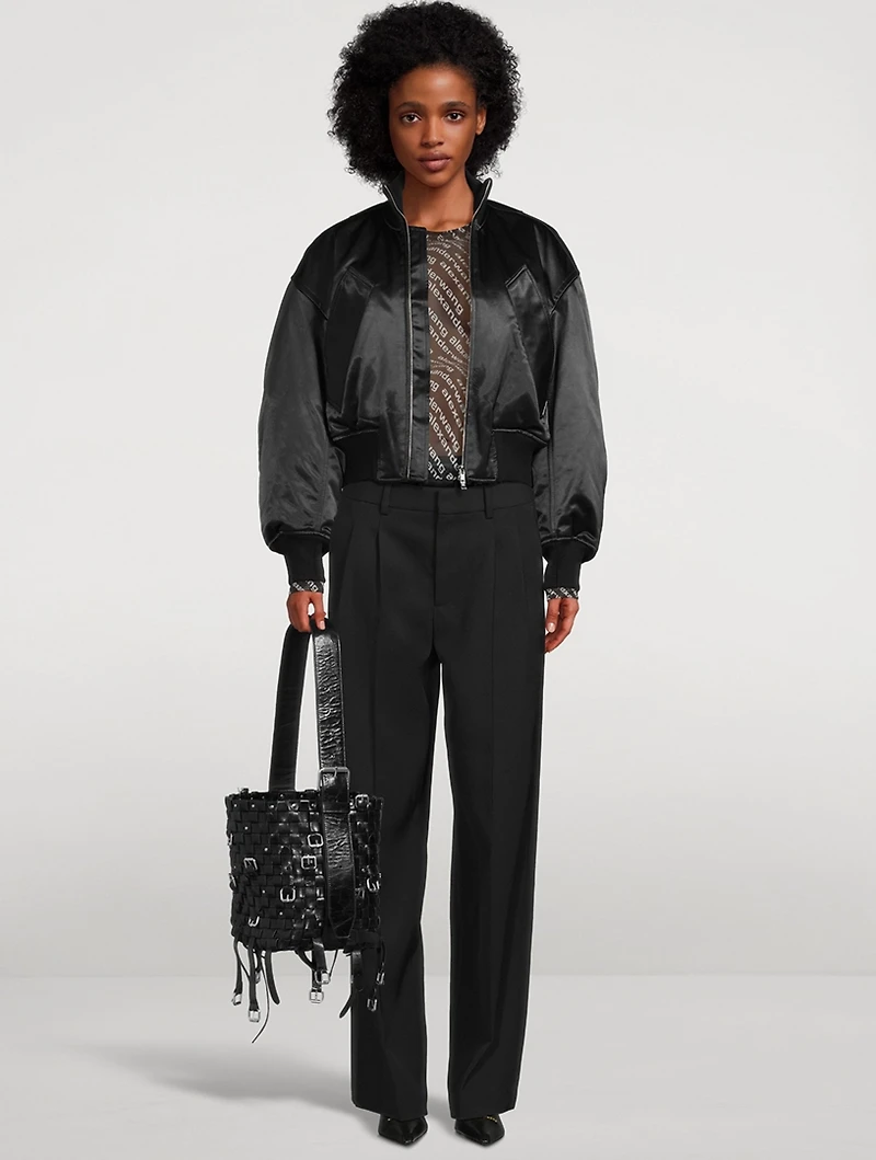 Wool Trousers With Layered Boxer Shorts