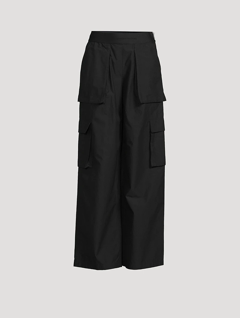 Logo-Elastic Cargo Trousers