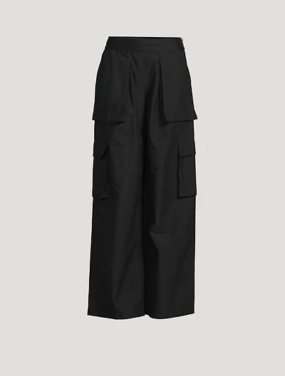 Logo-Elastic Cargo Trousers
