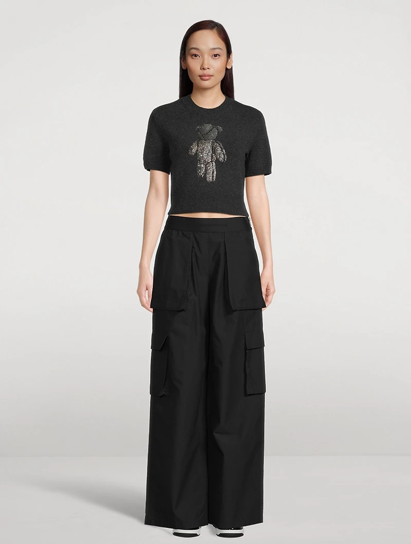 Logo-Elastic Cargo Trousers