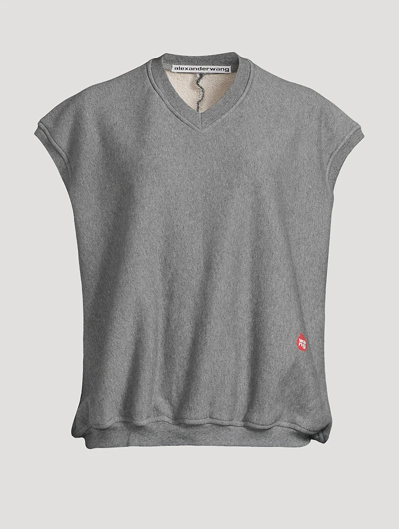 Cap-Sleeve Sweatshirt