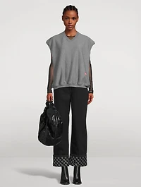 Cap-Sleeve Sweatshirt