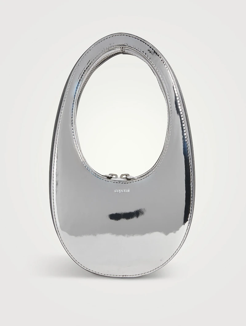 Mini Swipe Metallic Leather Bag