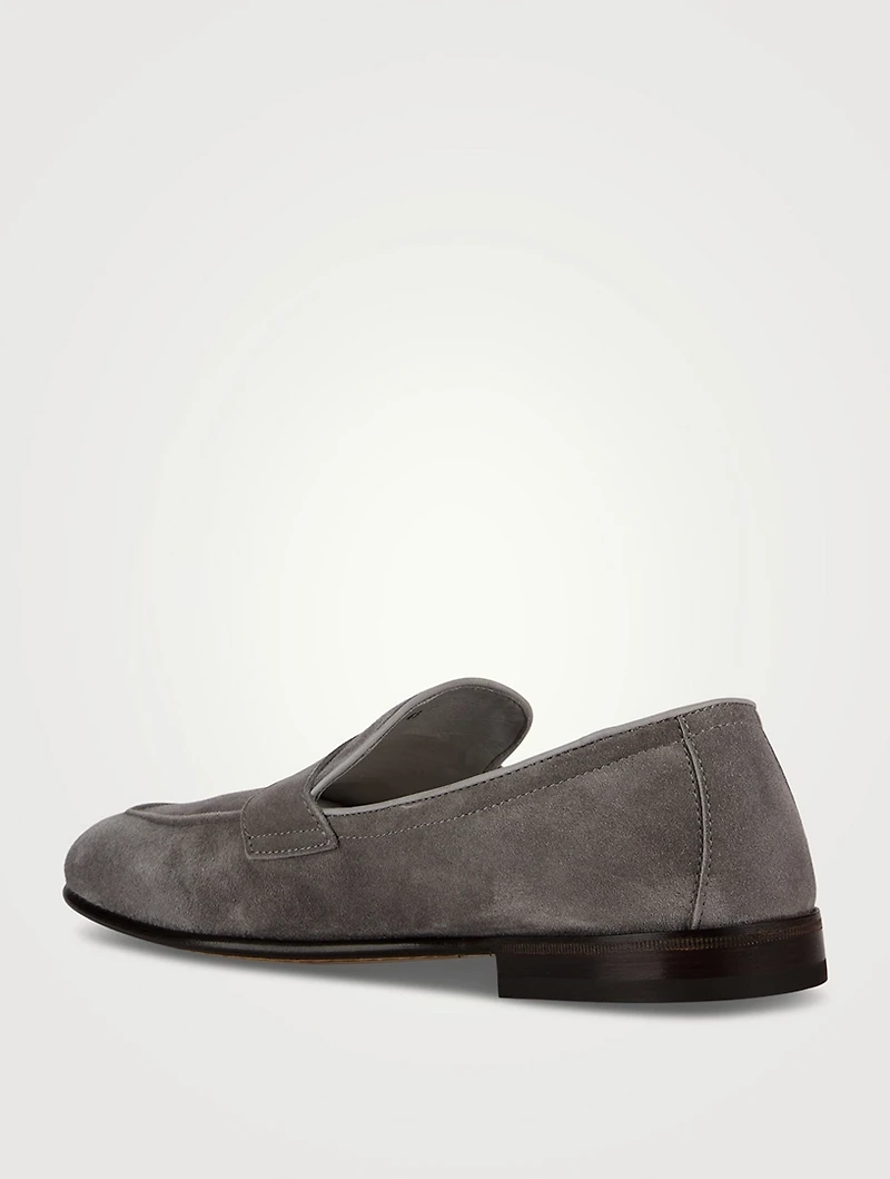 Suede Unlined Penny Loafers