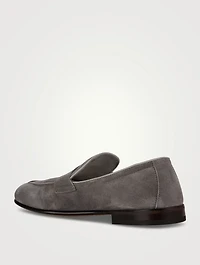 Suede Unlined Penny Loafers