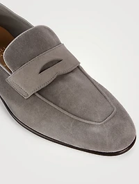 Suede Unlined Penny Loafers
