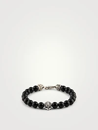 Agate Skull Bracelet